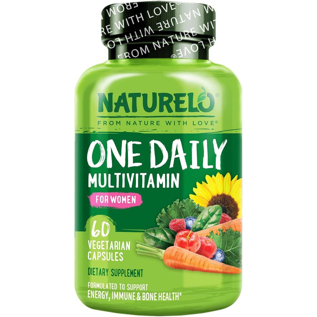 Naturelo One Daily Multivitamin for Women - Supports Immunity, Vitality &amp; Wellness with Natural Vitamins &amp; Fruit Extracts