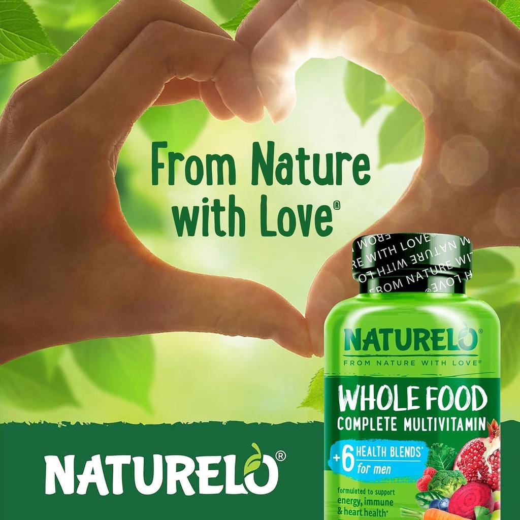 Naturelo Whole Food Multivitamin for Men, natural vitamins, fruit herbal blends, health benefits, image 7