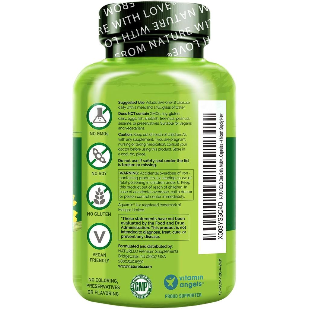 Naturelo women&#39;s multivitamin with natural vitamins, fruit extracts, supports immunity &amp; vitality, vegan-friendly, image 3.