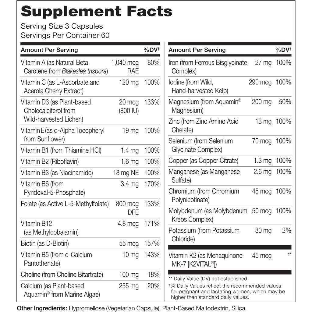 Naturelo prenatal multivitamin image 7, supports pregnancy health with natural folate, calcium, and iron.