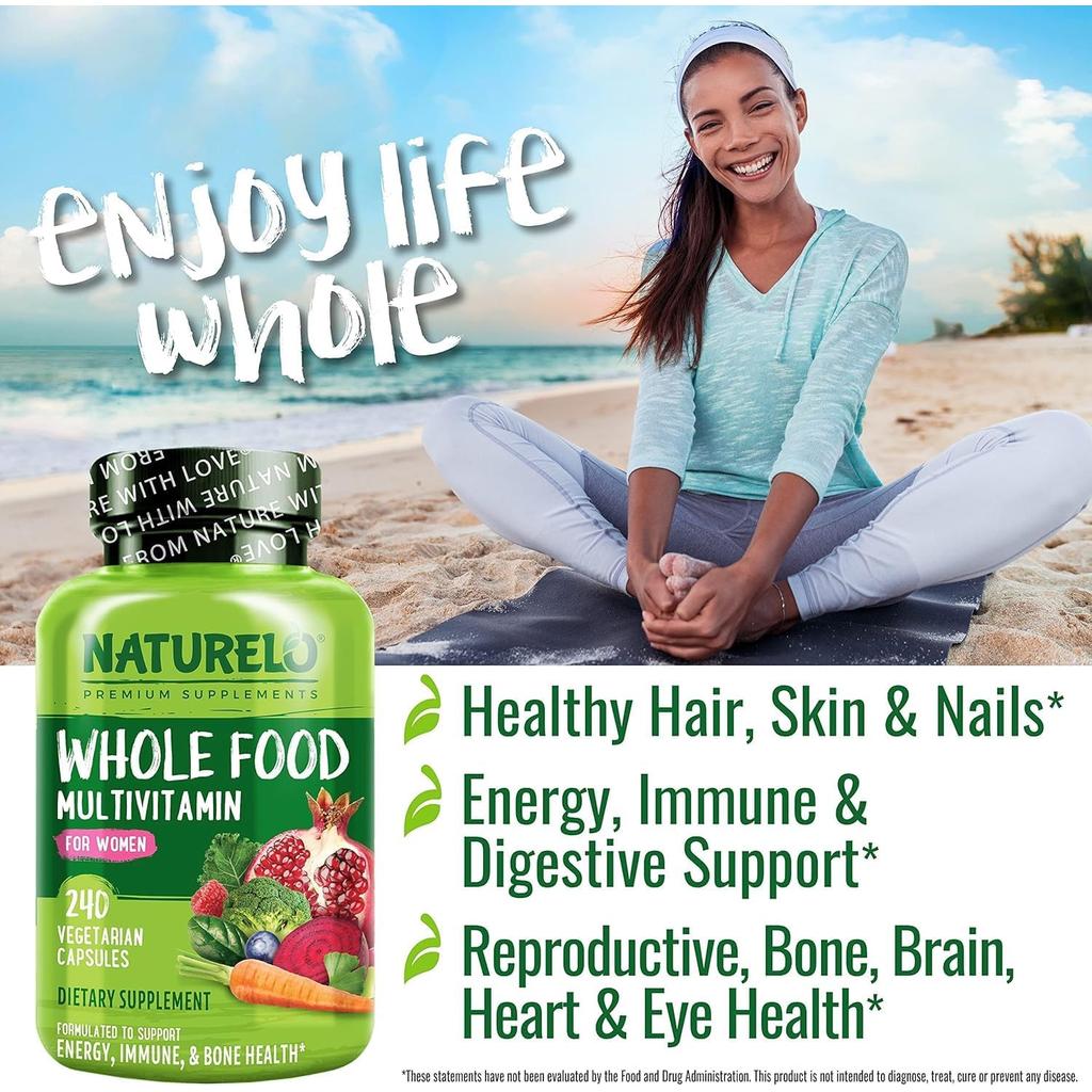 Naturelo Whole Food Multivitamin for Women with Natural Vitamins, Fruit &amp; Herbal Extracts - Image 7