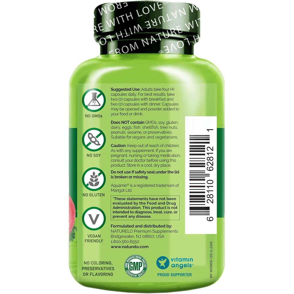 Naturelo whole food multivitamin for women 50+, natural vitamins, bone blend, no iron, image 4.