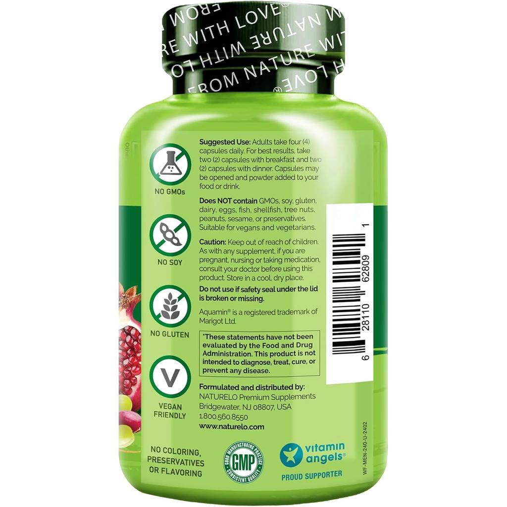 Naturelo Whole Food Multivitamin for Men, Natural Vitamins, Fruit &amp; Herbal Health Blends, Image 4