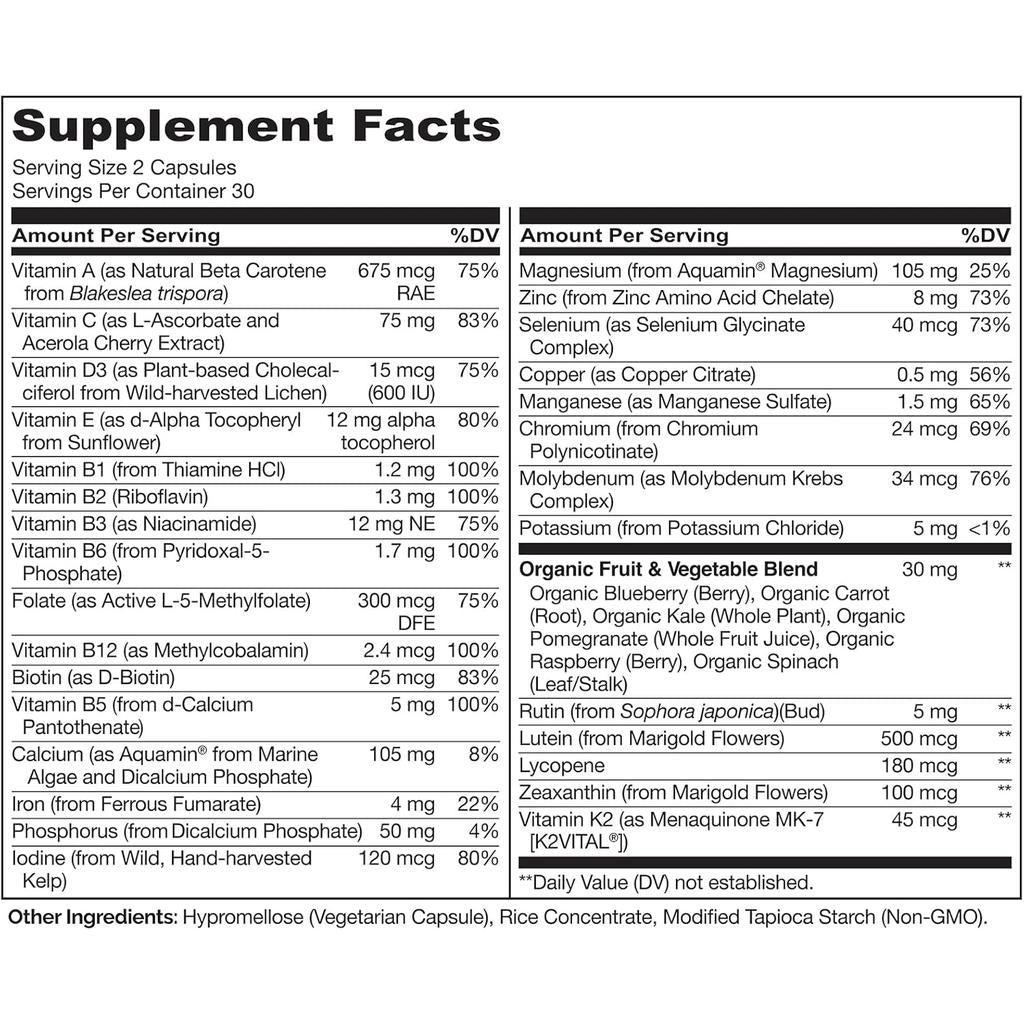 Naturelo whole food multivitamin for teens, natural vitamins and minerals, boosts energy and immunity, image 5.
