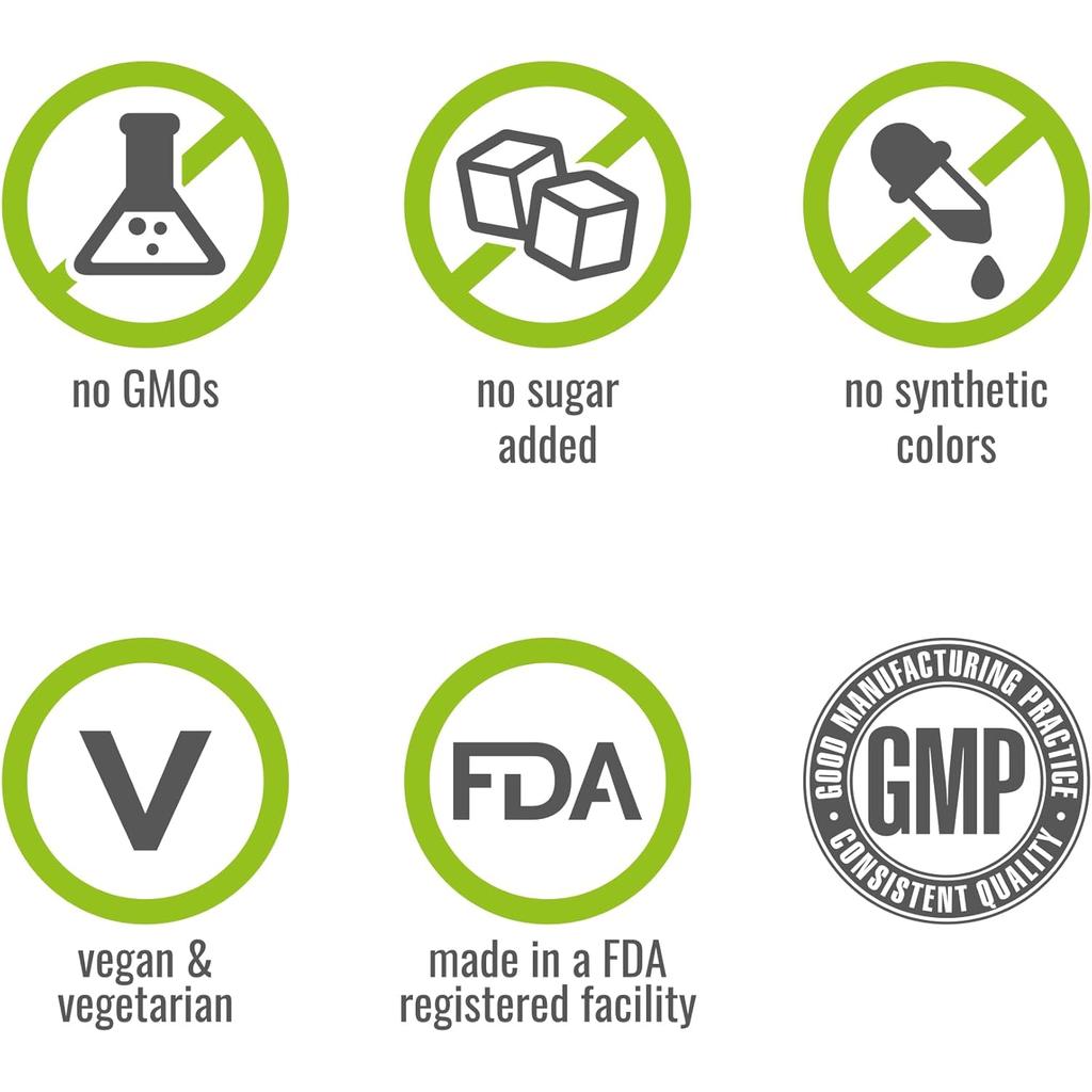 Naturelo Raw Greens Powder with Grasses, Probiotics, Superfoods, Vegan, Unsweetened, 30 Servings - Image 5