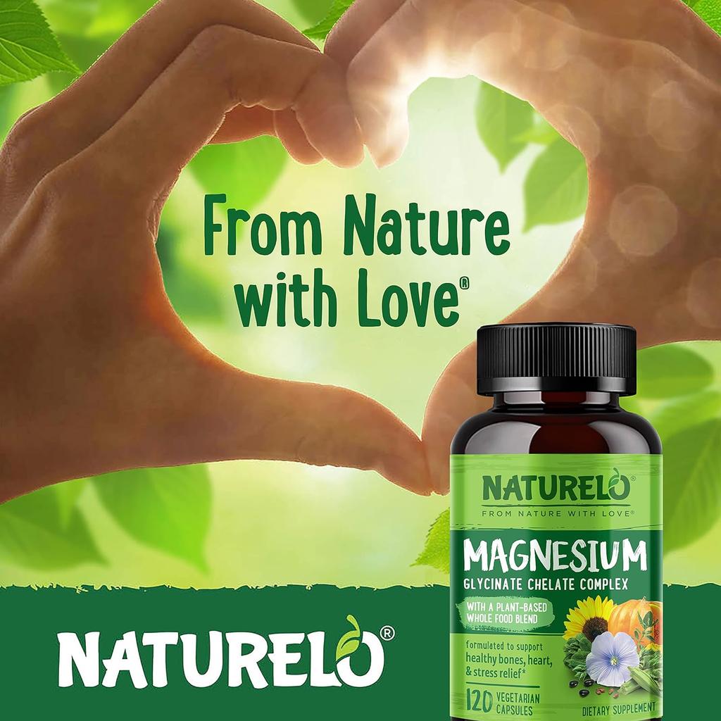 Naturelo magnesium with vegetables and seeds supplement, boosts energy, supports bone health, promotes relaxation, image 7.