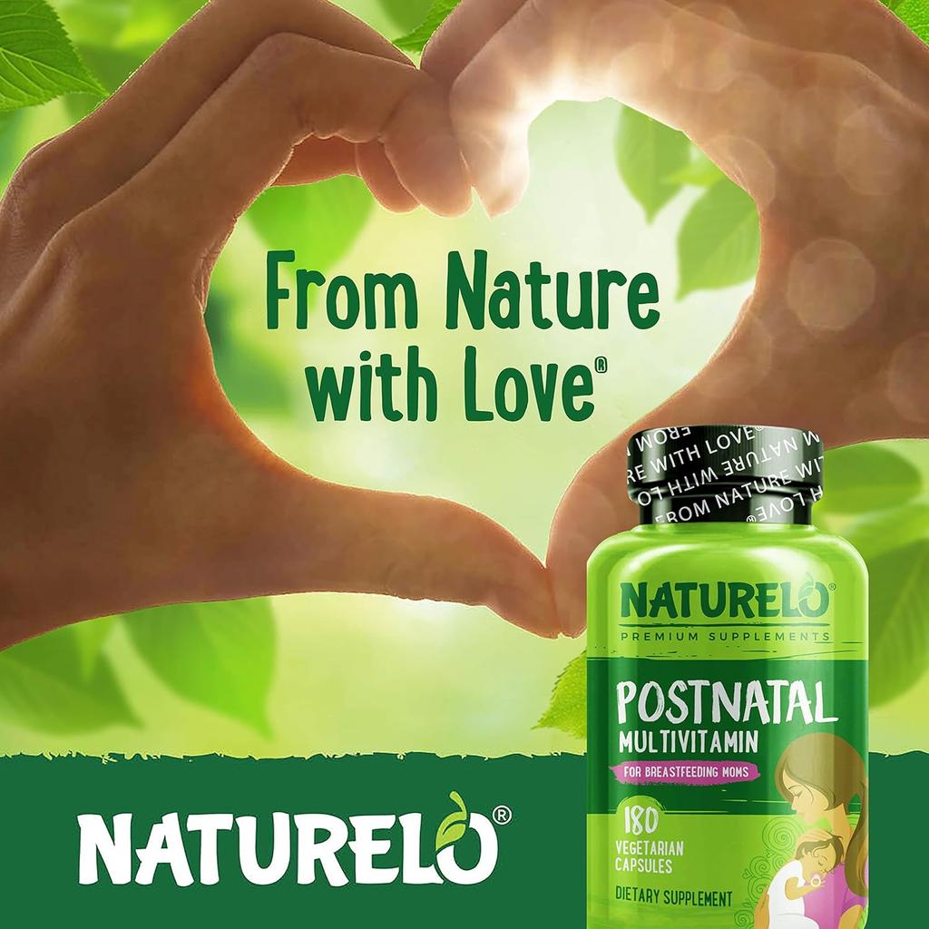 Naturelo postnatal whole food multivitamin for new mums, natural vitamins and herbs, supports recovery and energy, image 6.
