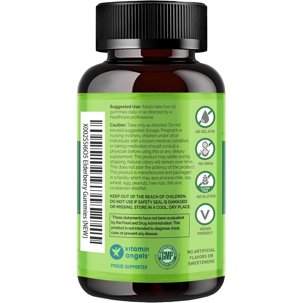Naturelo Elderberry Supplements Image 2: Immune Support Boost, Natural Antioxidant, Elderberry Capsules for Health.